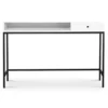 Skånska Möbelhuset Stilo V.2 Skrivbord Med Låda 120 Cm Vit/Svart -Stolar affär c1c032b44a4043b4a6c65e2f3dc3b5b3cb