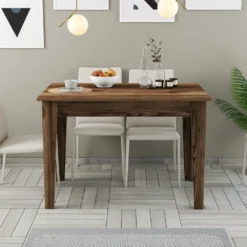 Skånska Möbelhuset Kiev Matbord 110 X 72 Cm - Valnöt -Stolar affär c20dd1e9db9ff202712658326cf1566065