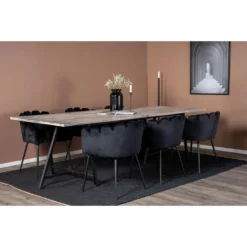 Skånska Möbelhuset Kvarnåsen Matbord 250 Cm - Teak/svart -Stolar affär c2f7886da2ef7a85e67d8dc572d12894de