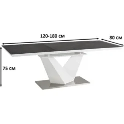 Skånska Möbelhuset Taylor Matbord 120-180 Cm - Grå -Stolar affär c384a734778c9a54a8e84cfa66fbc102d8