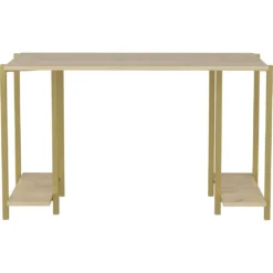 Skånska Möbelhuset Academy Skrivbord 125,2 X 60 Cm - Guld/ek -Stolar affär c396601991121b8af0321bef86139f4773