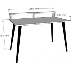 Skånska Möbelhuset Kelly Skrivbord 110x60 Cm - Furu -Stolar affär c3bde3b009fe715a64af5b32ce7e89e002