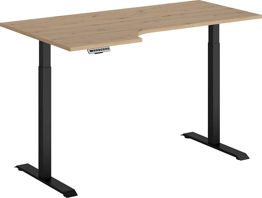 Skånska Möbelhuset Space Höj Och Sänkbart Skrivbord Vänster 160 X 90 Cm - Ek 7 Skånska Möbelhuset Space Höj Och Sänkbart Skrivbord Vänster 160 X 90 Cm - Ek - Bild 5