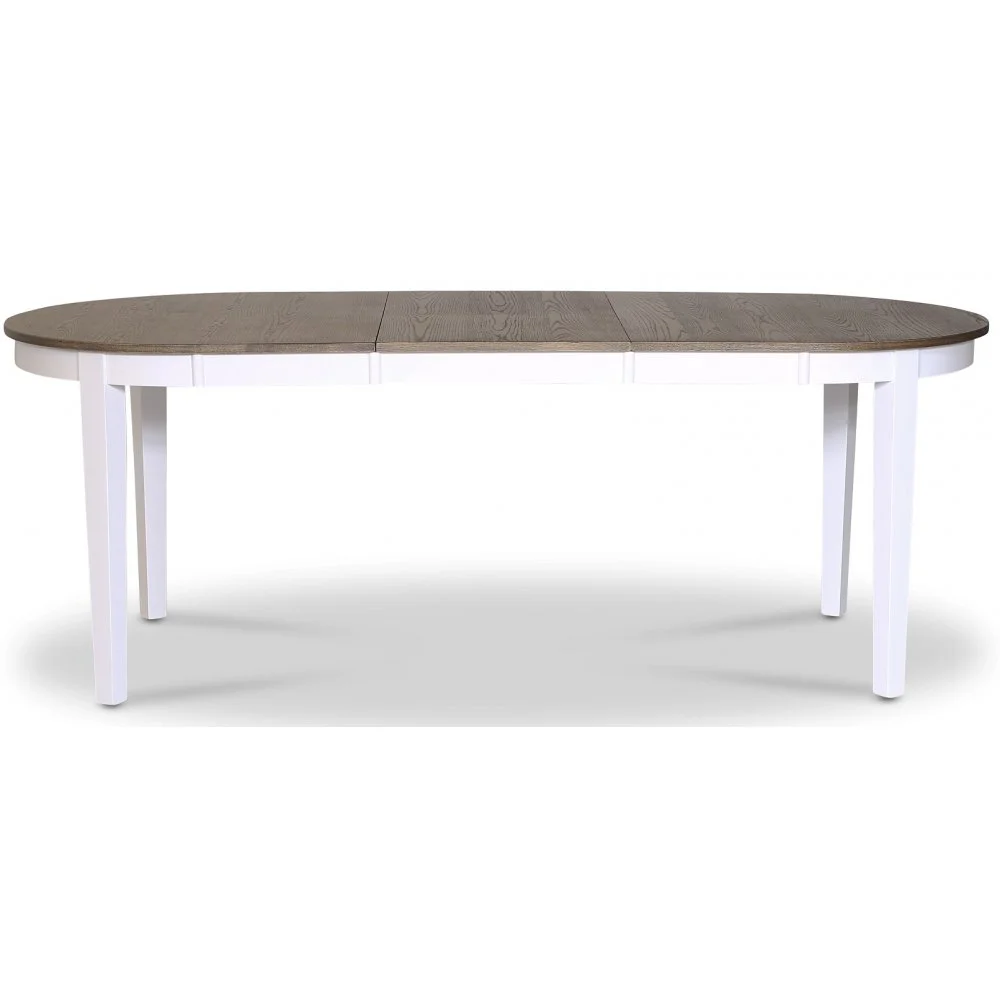 Skånska Möbelhuset Skagen Ovalt Matbord 160/210 X 90 Cm - Vit / Brunoljad Ek 4 Skånska Möbelhuset Skagen Ovalt Matbord 160/210 X 90 Cm - Vit / Brunoljad Ek - Bild 2
