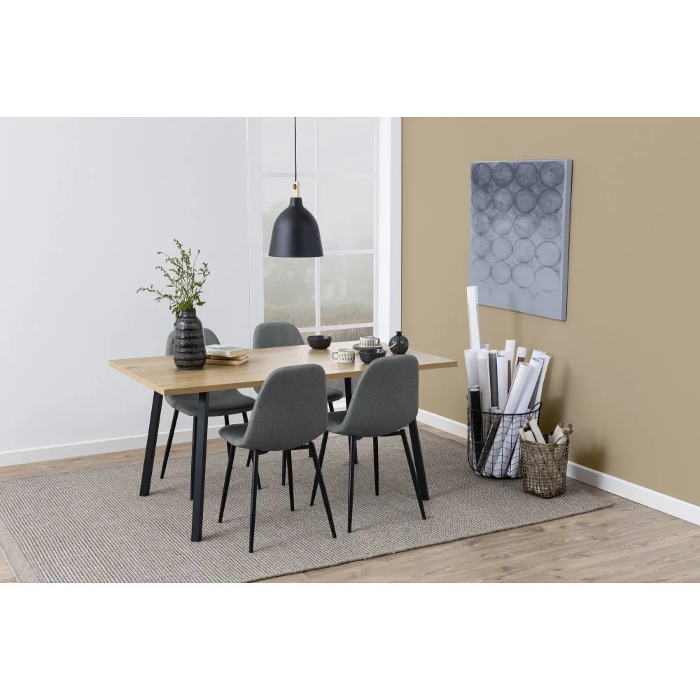 Skånska Möbelhuset Cenny Matbord 160 Cm - Ek/svart 11 Skånska Möbelhuset Cenny Matbord 160 Cm - Ek/svart - Bild 9