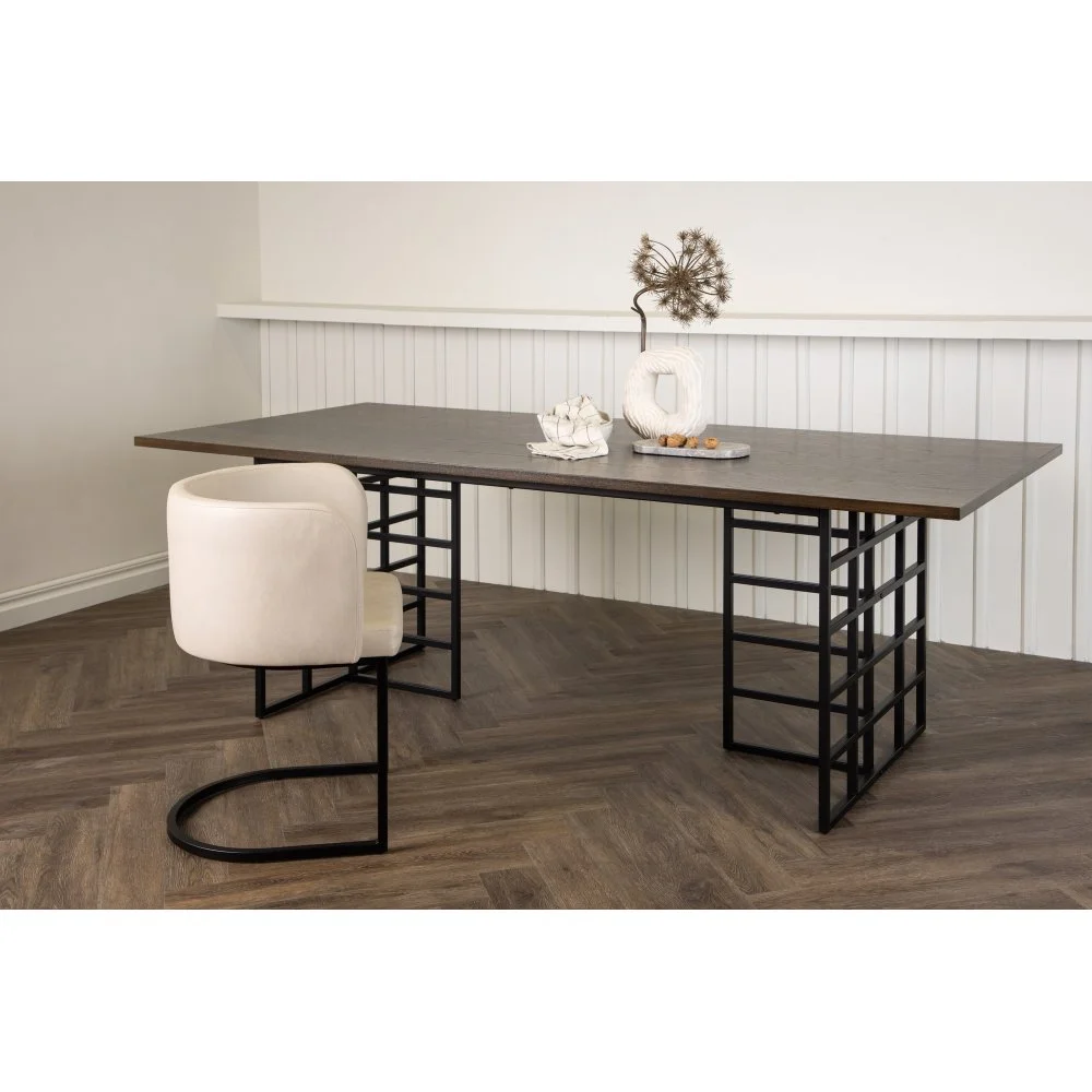 Skånska Möbelhuset Alby Matbord 220 X 100 Cm - Svart/mocca 4 Skånska Möbelhuset Alby Matbord 220 X 100 Cm - Svart/mocca - Bild 2