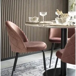 HOUSE NORDIC Bolzano Matbord - Marmorimitation/svart - ø110 -Stolar affär c7d1a4a9092abd0ca3d83a993675e2d572