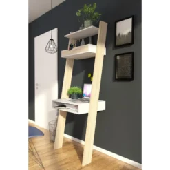 Skånska Möbelhuset Oslo Skrivbord 65 X 48 Cm - Vit/ek -Stolar affär c8cac82c322992e99db7e0a8314db62c03