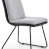 Skånska Möbelhuset Veronika Matstol - Ljusgrå/svart (Tyg/PU) -Stolar affär c8fd37e43fd0f1bb7fb7a0d5d560f1fb3a