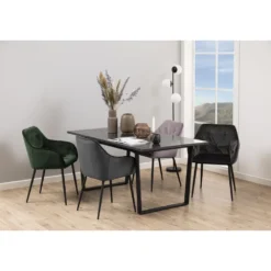 Skånska Möbelhuset Brooke Karmstol - Grå/svart -Stolar affär c90b65e7b8909e140224c0e70db142312a