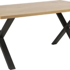 Skånska Möbelhuset Wales Matbord 160 Cm Kryssben - Ek/svart