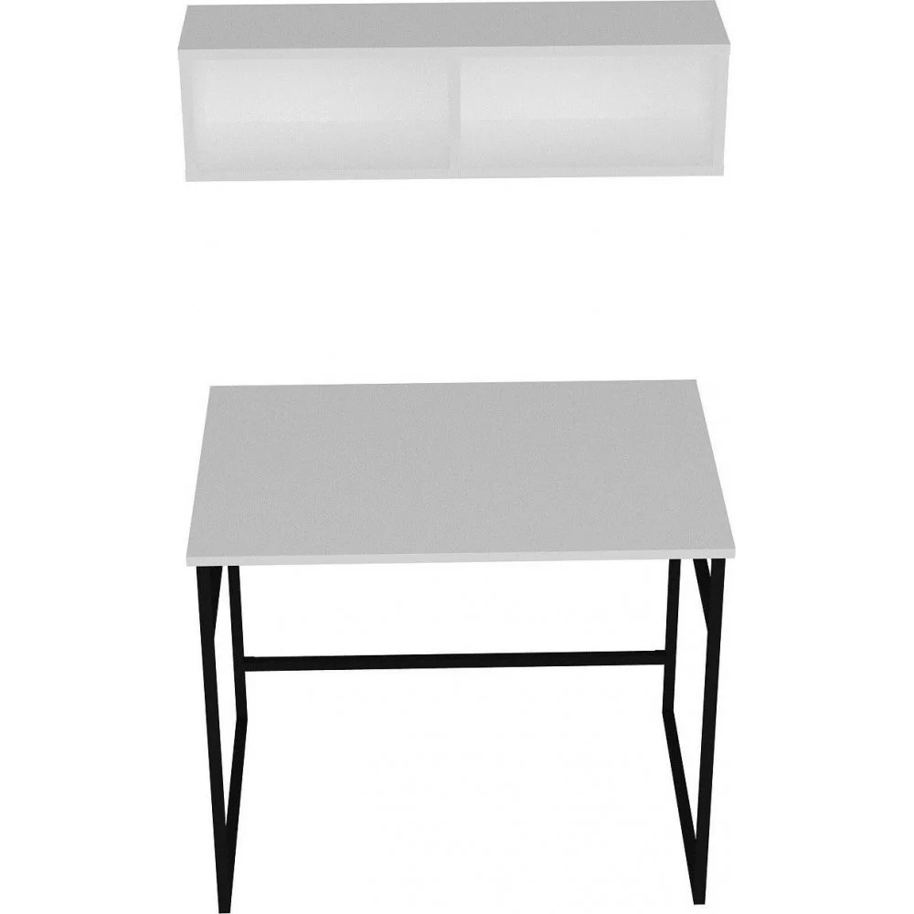 Skånska Möbelhuset Gama Skrivbord 90x60 Cm - Vit/svart 7 Skånska Möbelhuset Gama Skrivbord 90x60 Cm - Vit/svart - Bild 5