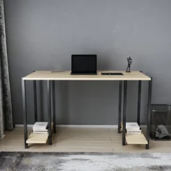 Skånska Möbelhuset Academy Skrivbord 125,2 X 60 Cm - Svart/ek -Stolar affär cc02e772d3b645eb8f29bbcd4b658c7c21