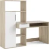 Skånska Möbelhuset Function Plus Skrivbord 162,8 X 60,4 X 155,4 Cm - Ek/vit -Stolar affär cc42378da9fff5f35cf734fb0325bdb961