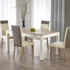 Skånska Möbelhuset Bråviken Matbord 160-300 Cm - Vit/ek 7 Skånska Möbelhuset Bråviken Matbord 160-300 Cm - Vit/ek -Stolar affär cdcd258a2fc7522a4c5b3e32e657ac12eb