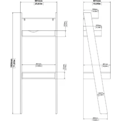 Skånska Möbelhuset Oslo Skrivbord 65 X 48 Cm - Vit/ek -Stolar affär ce6bcc9d41ae8b0b956fe9cee1379b3a4d