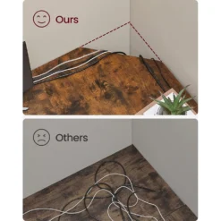 Skånska Möbelhuset Rami Hörnskrivbord 138/138 X 49 Cm - Brun/svart -Stolar affär ce74079ef18f31418a4153e4ac48caa224