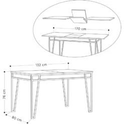 Skånska Möbelhuset Pal Matbord 132-170 Cm - Ek -Stolar affär cf4fc9e1e40f3963c819f0e485b8001dc4