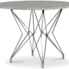 Skånska Möbelhuset Zoo Matbord Ø105 Cm - Krom / Silver Marmor -Stolar affär cfe6531f0ca37bf329686428b3f6166548