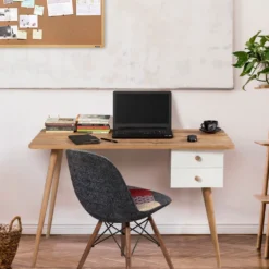 Skånska Möbelhuset Balbina Skrivbord 120x60 Cm - Furu/vit -Stolar affär cff5d028482e726abd5146b1a6d238a5e4