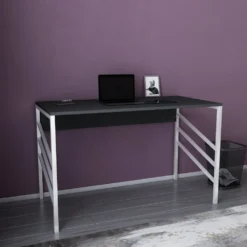 Skånska Möbelhuset Josephine Skrivbord 120 X 60 Cm - Vit/antracit -Stolar affär d284c706a33555c66ca2259acb86a81c59