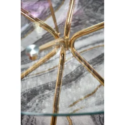 Skånska Möbelhuset Capo Matbord Ø110 Cm - Guld -Stolar affär d32d114f7e23ec2421648a87753d3f7de2