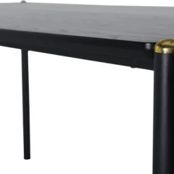 Skånska Möbelhuset Matbord Pelle 190x90 Cm - Svartbetsad Ek / Mässing -Stolar affär d469d71cd0a26794edc3561fbe3f43ff60