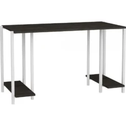 Skånska Möbelhuset Academy Skrivbord 125,2 X 60 Cm - Vit/mörkgrå