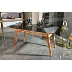 Skånska Möbelhuset Palace Matbord 160 Cm - Ek/glas -Stolar affär d4ae1f6884846f6a2ffad713ff5391951b