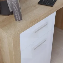 Skånska Möbelhuset Balder Skrivbord 120 X 56 Cm - Ek/vit -Stolar affär d74a1d5f64852b8dcd10b23b6642a65566