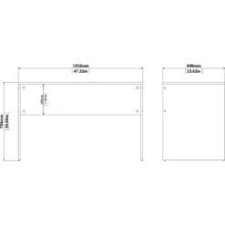 Skånska Möbelhuset Function Plus Skrivbord 120,2 X 60 X 72,4 Cm - Vit -Stolar affär d79686ae140f04046cfba19060415bef42
