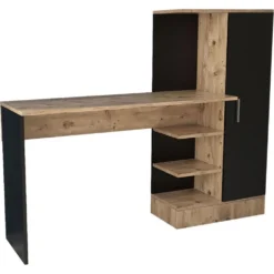 Skånska Möbelhuset Laura Skrivbord 152,3x40 Cm - Furu/svart -Stolar affär d7aeb3f35af90f3b24844f20d693d576bd