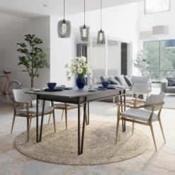 Skånska Möbelhuset Pal Matbord 132-170 Cm - Antracit -Stolar affär d8e045a6c45ae7c7a4dfd48e0bb7f9fa83