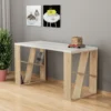 Skånska Möbelhuset Honey Skrivbord 140x60 Cm - Vit/ek -Stolar affär d97d3838799d25ad3219cdac70cbe5944f