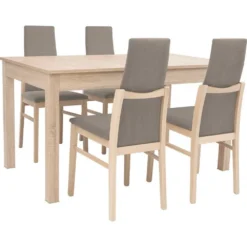 Skånska Möbelhuset Bryk Matbord 140-180 X 80 Cm - Sonoma Ek -Stolar affär da2d5a368bb006fc476070b082938b686d