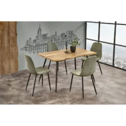 Skånska Möbelhuset Farside Matbord 120 Cm - Ek/svart -Stolar affär db6b263c62f144d821f136a11808c3096a