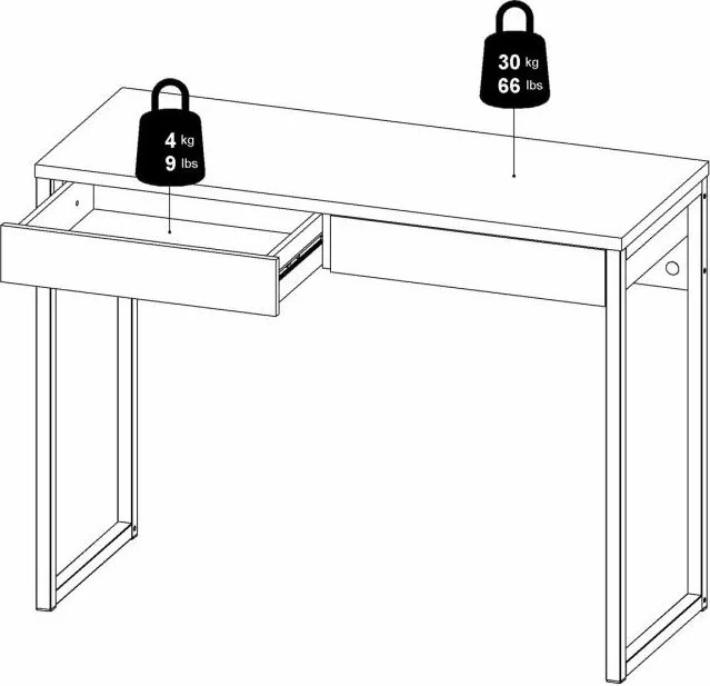 Skånska Möbelhuset Function Plus Skrivbord 101,6 X 40 X 76,5 Cm - Ek 12 Skånska Möbelhuset Function Plus Skrivbord 101,6 X 40 X 76,5 Cm - Ek - Bild 10