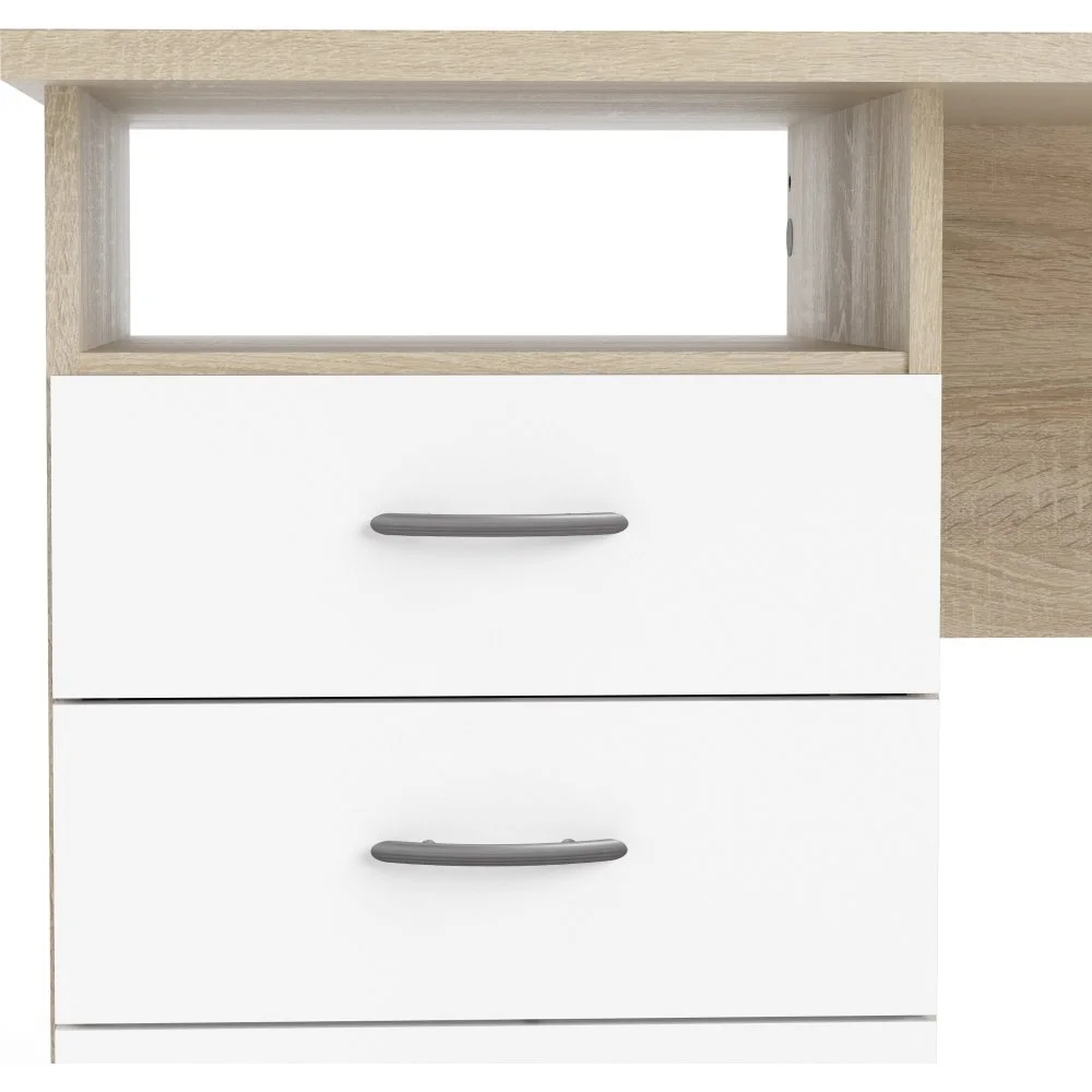 Skånska Möbelhuset Function Plus Skrivbord 120,1 X 48,1 X 72,6 Cm - Ek/vit 13 Skånska Möbelhuset Function Plus Skrivbord 120,1 X 48,1 X 72,6 Cm - Ek/vit - Bild 11