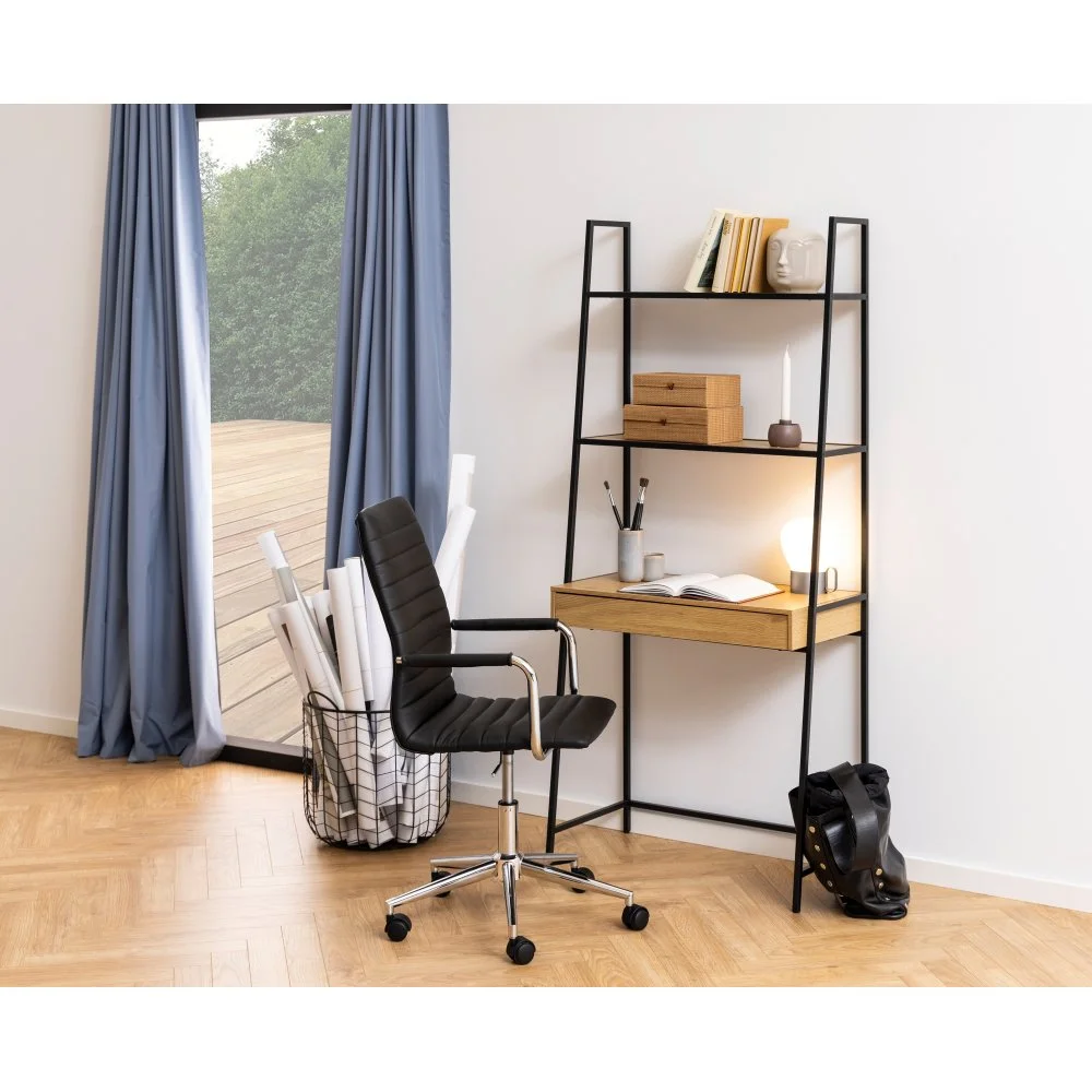 Skånska Möbelhuset Seaford Skrivbordshylla - Svart/ek 10 Skånska Möbelhuset Seaford Skrivbordshylla - Svart/ek - Bild 8