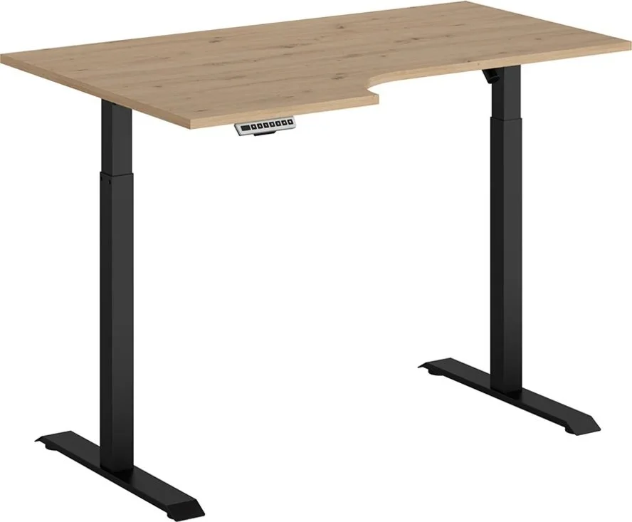 Skånska Möbelhuset Space Höj Och Sänkbart Skrivbord Vänster 140 X 90 Cm - Ek 7 Skånska Möbelhuset Space Höj Och Sänkbart Skrivbord Vänster 140 X 90 Cm - Ek - Bild 5