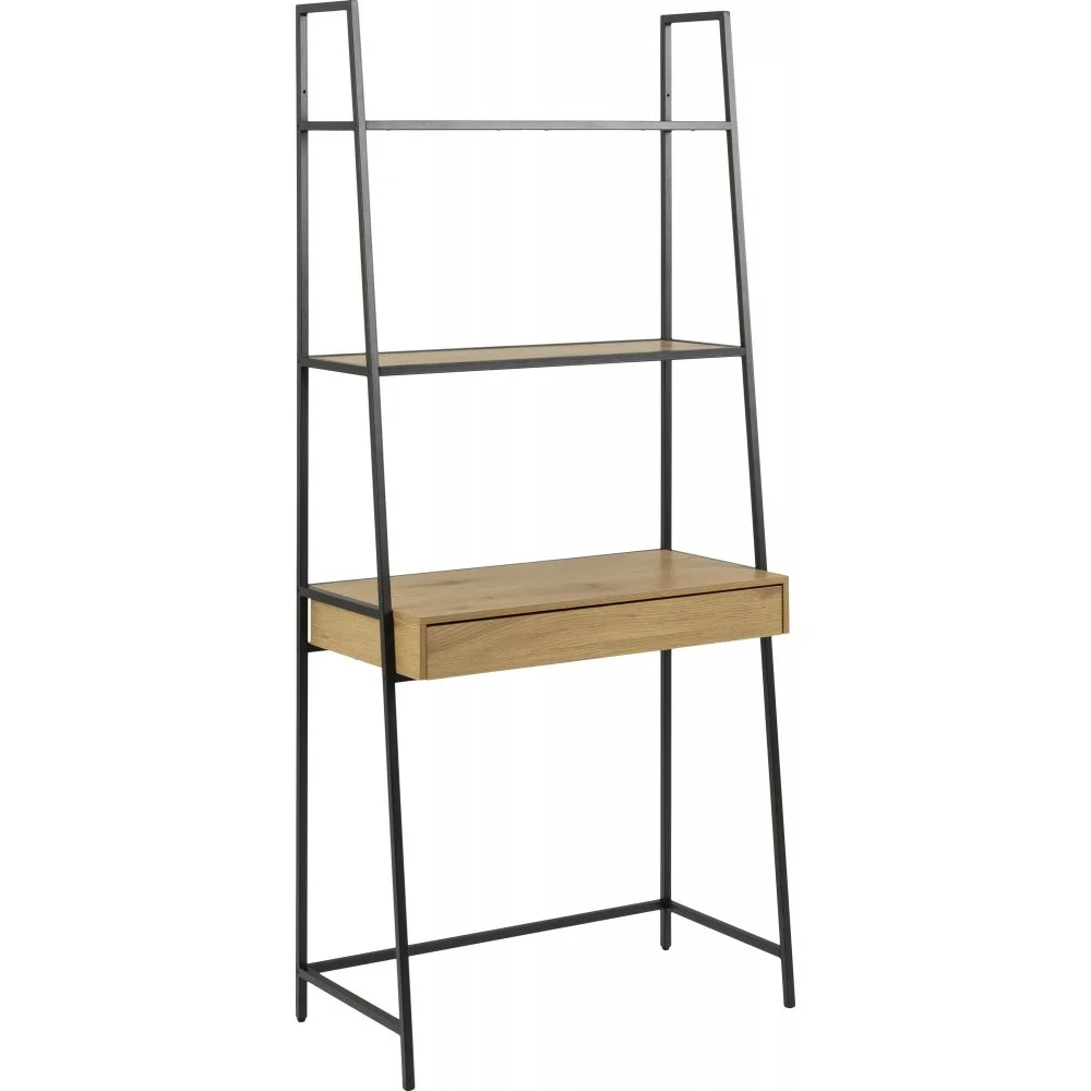 Skånska Möbelhuset Seaford Skrivbordshylla - Svart/ek 3 Skånska Möbelhuset Seaford Skrivbordshylla - Svart/ek