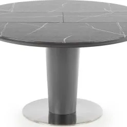 Skånska Möbelhuset Market Matbord 120-160 Cm - Grå Marmor/mörkgrå -Stolar affär de068a700e577649fc8ed737d61dc85125