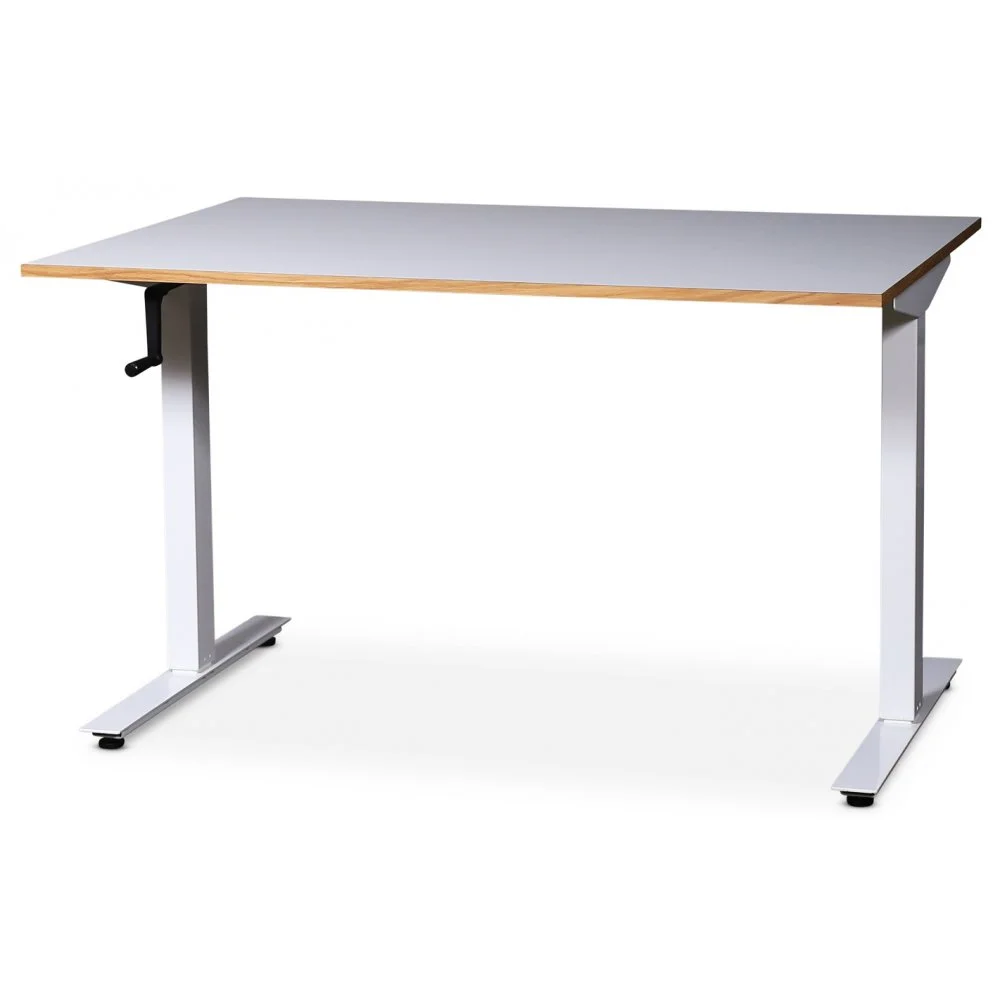 Skånska Möbelhuset Wedge Höj Och Sänkbart Skrivbord 120x80 Cm - Vit HPL (Högtryckslaminat) 4 Skånska Möbelhuset Wedge Höj Och Sänkbart Skrivbord 120x80 Cm - Vit HPL (Högtryckslaminat) - Bild 2