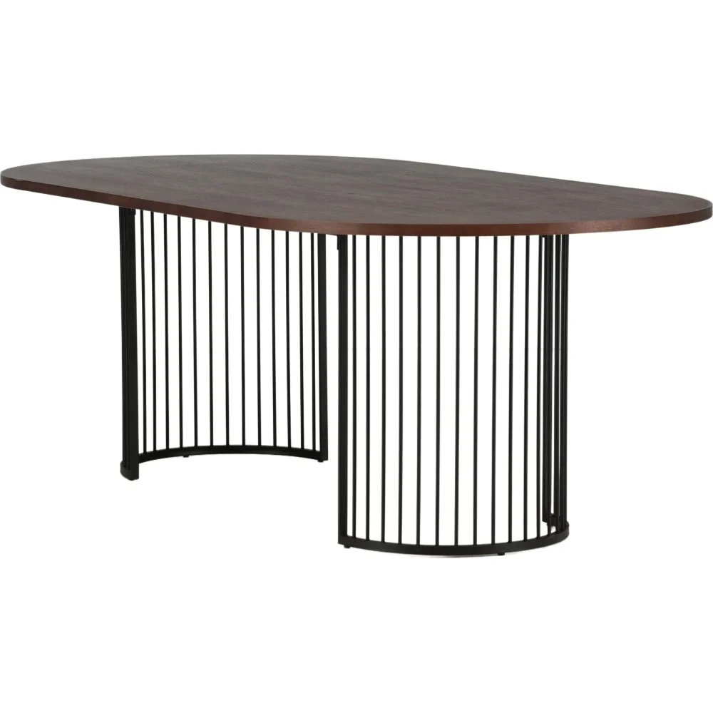 Skånska Möbelhuset Hamneskär Matbord 220 X 110 Cm - Svart/valnöt 6 Skånska Möbelhuset Hamneskär Matbord 220 X 110 Cm - Svart/valnöt - Bild 4