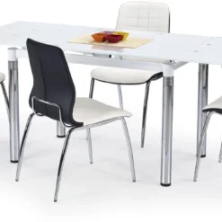 Skånska Möbelhuset Amalie Matbord 110-170 Cm - Vit / Krom