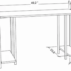 Skånska Möbelhuset Academy Skrivbord 125,2 X 60 Cm - Svart/antracit -Stolar affär e206cfd3eb5c71f5378e7ab7d4a03755cb