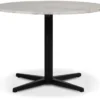 Skånska Möbelhuset SOHO Matbord Ø105 Cm - Matt Svart Kryssfot / Silver Marmor -Stolar affär e2b73d518f285cf96df5802ae4586ad354