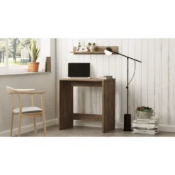 Skånska Möbelhuset Leona Skrivbord 72x44,5 Cm - Mörk Valnöt -Stolar affär e3af665495a376b249e06a561b81fcb466