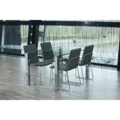 Skånska Möbelhuset Kante Matbord 140 Cm - Krom -Stolar affär e3ceda72a852ccdcbe895bb655507a0987