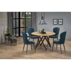 Skånska Möbelhuset Metical Matbord 120 Cm - Ek/svart -Stolar affär e3e332f6f6f7065e3750ed986e169b56e5